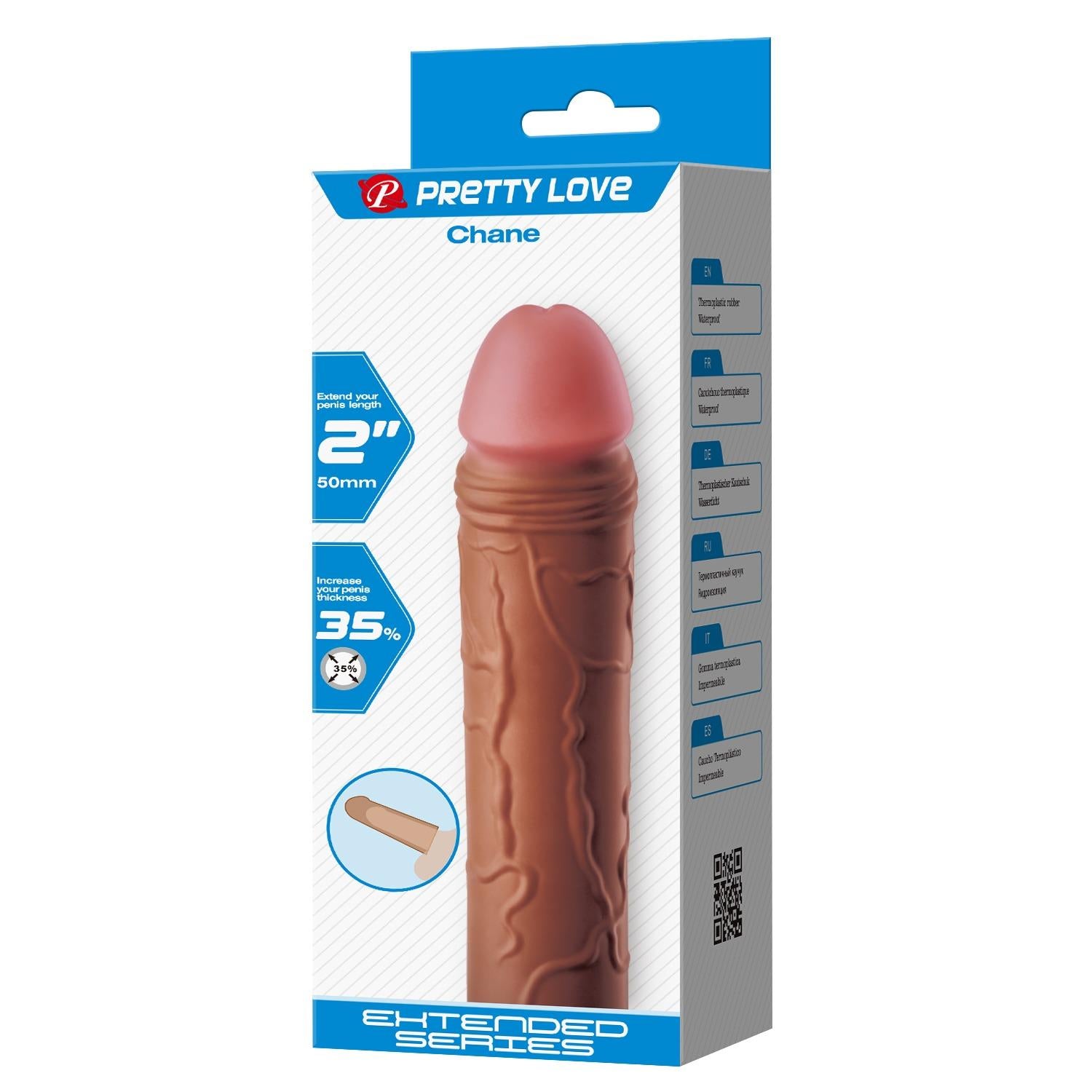 Pretty Love Chane Extensor Realist pentru Penis 5 cm