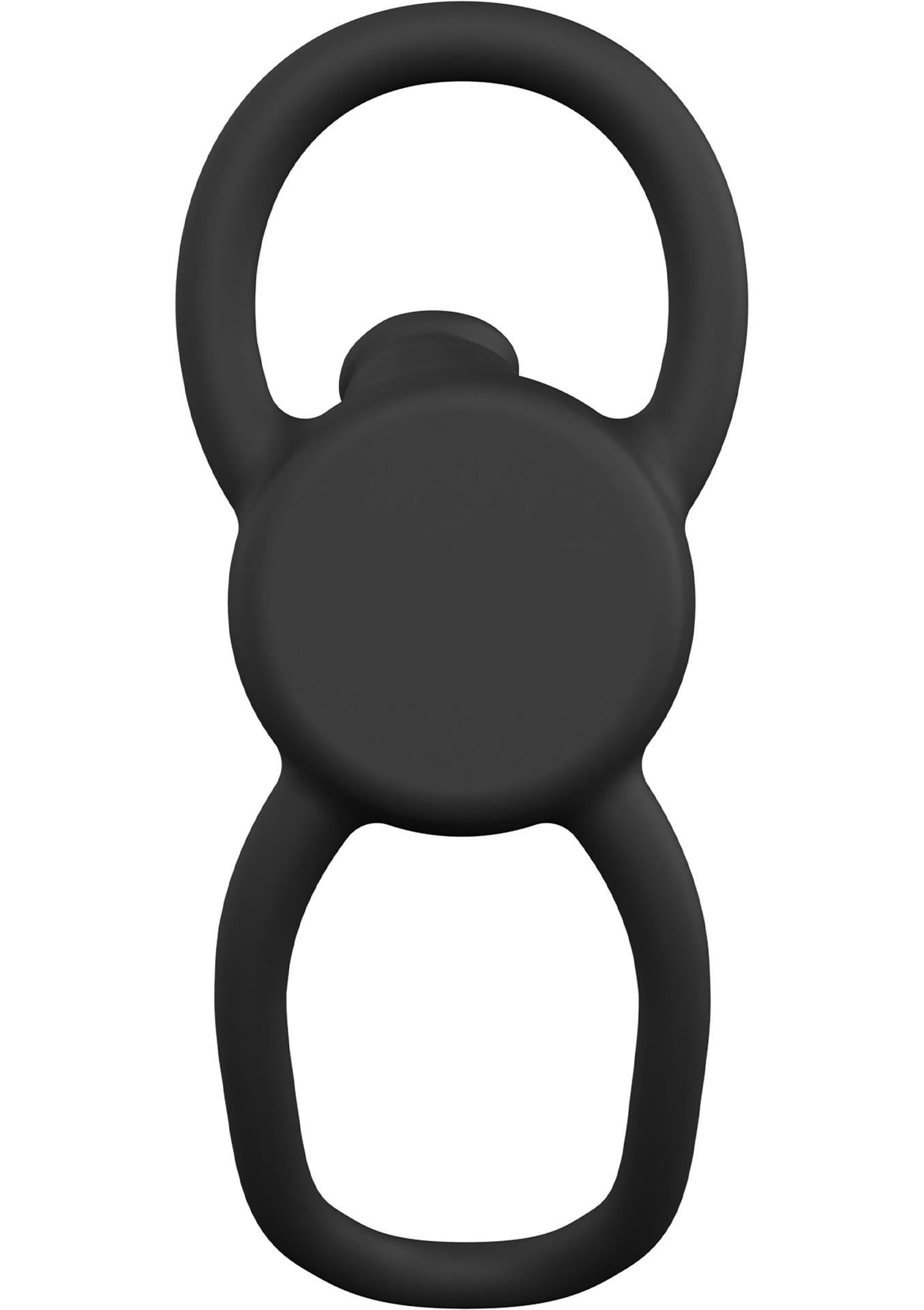 Penetrator anal din silicon Double Trouble, negru, dorință ascunsă