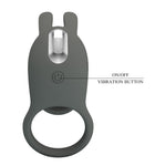 Inel vibrator Pretty Love Master din silicon, cu USB, 4 cm