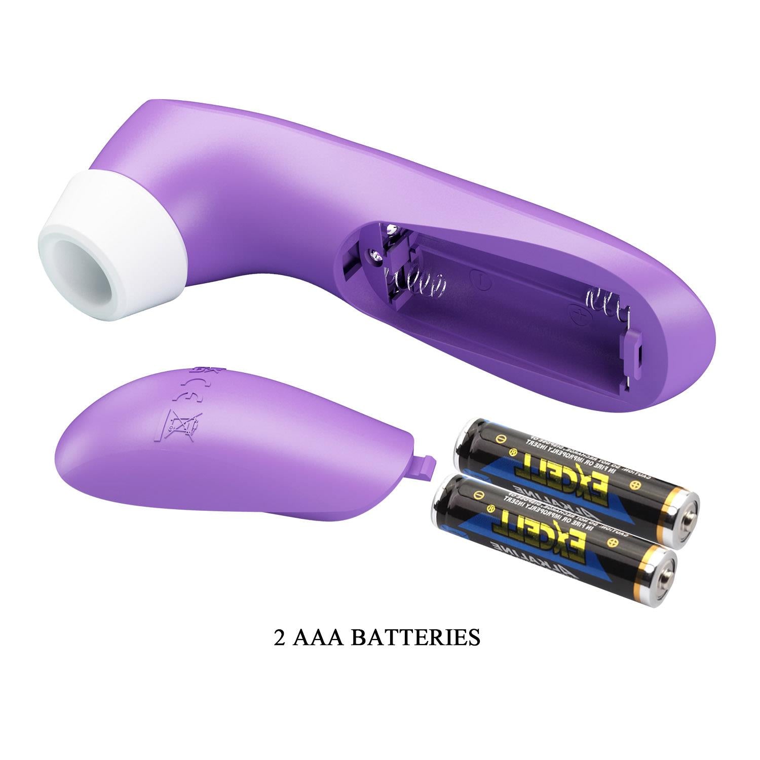 Stimulator de ventoză compact Breezer Romance, violet