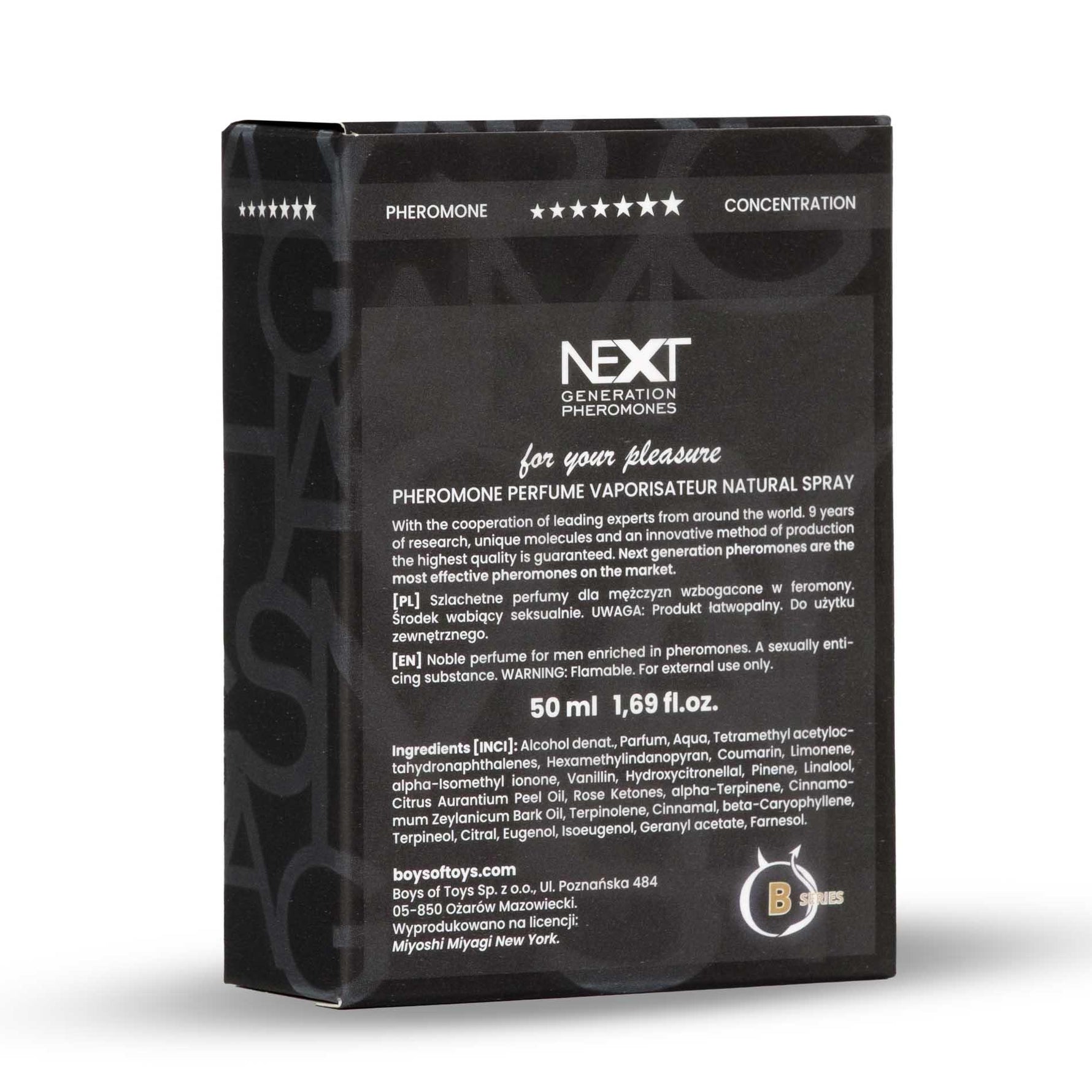 Parfum bărbătesc cu feromoni Miyoshi Miyagi Next X 50 ml