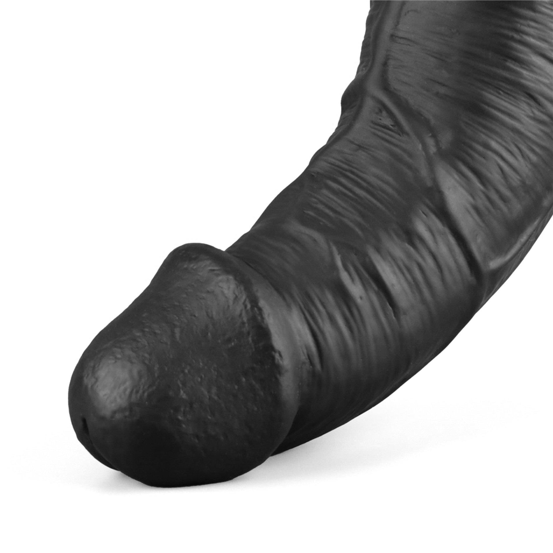 Dildo vibrant realist Lovetoy TPE negru 27cm reîncărcabil