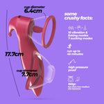 Stimulator de ventoză USB din silicon Crushious Saci 17,7 cm