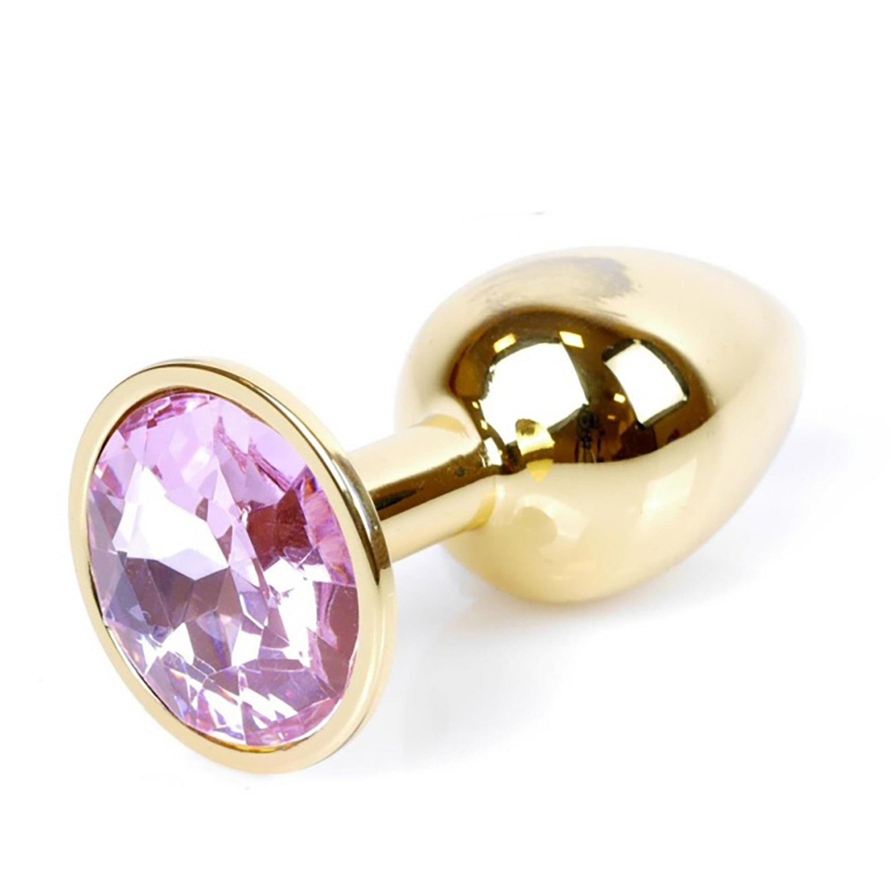 Dop anal cu diamant auriu MyLove Toys 7 cm