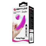 Vibrator pentru deget Pretty Love Delphini din silicon, 10 funcții