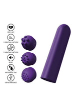 Vibrator de buzunar ToyJoy violet cu 12 funcții USB 6 cm
