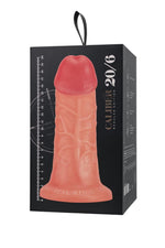 Dildo realist Caliber, culoarea pielii, 20 cm, 6 cm