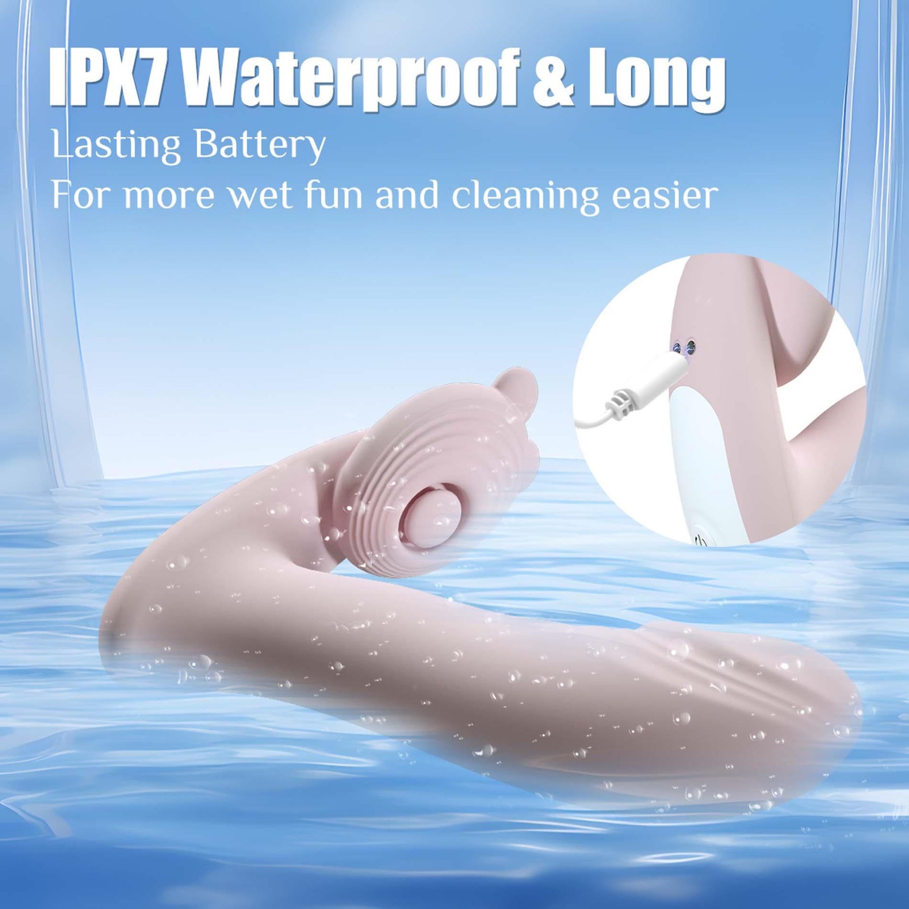 Vibrator Fox din silicon încălzit cu aplicație, 14 cm, cu funcție pentru degete