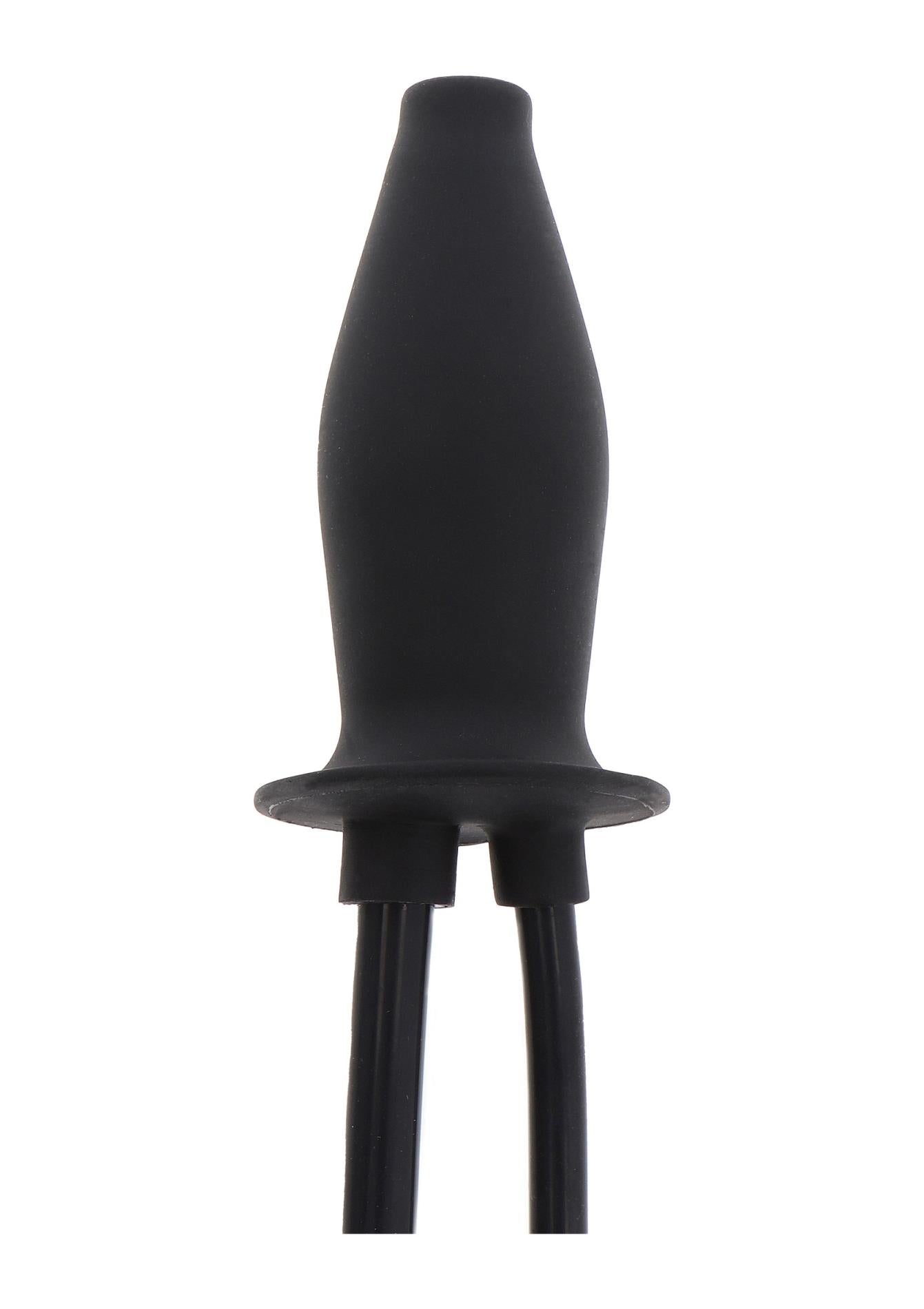 Dop anal gonflabil lubrifiant din silicon negru Hidden Desire Extreme