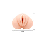 Masturbator vaginal Crazy Bull cu vibrații, alimentat cu baterii AAA