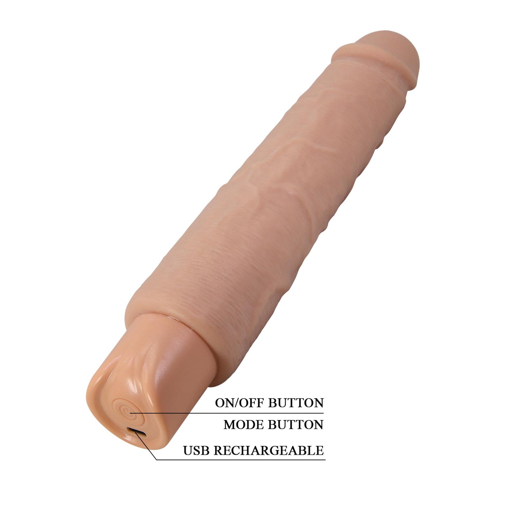 Vibrator realist cu dildo USB Pretty Love Soren