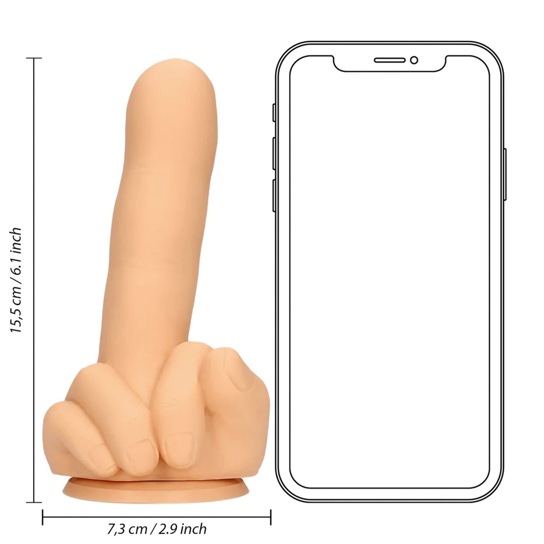 Dildo distractiv din silicon S-Line Up Yours, culoarea pielii