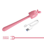 Stimulator clitoridian USB din silicon cu formă de iepuraș drăguț Pretty Love, 7 vibrații