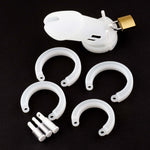 Cușcă pentru penis HeavyFun din silicon 7 cm cu 5 inele