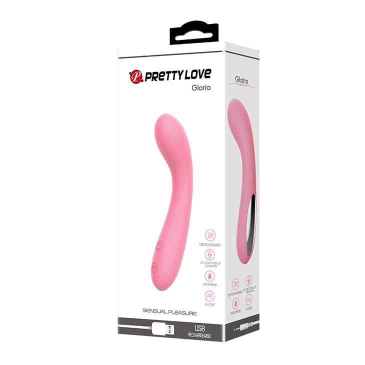 Vibrator Pretty Love Gloria din silicon, 30 de funcții, 16 cm