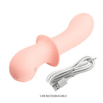 Vibrator din silicon Pretty Love Abigal cu 10 funcții de vibrație