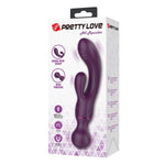 Vibrator USB Pretty Love din silicon, cu formă de iepuraș, 20 cm