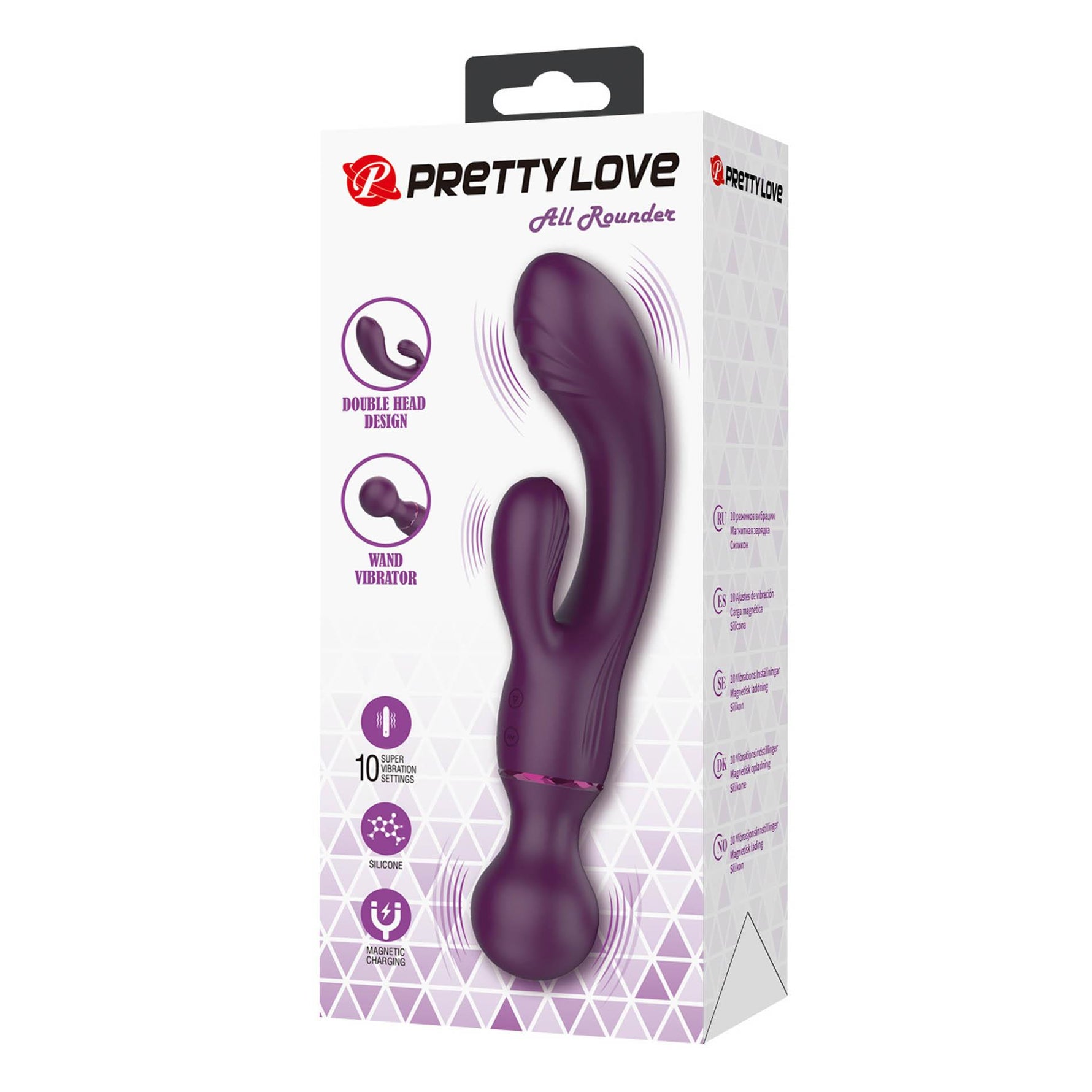 Vibrator USB Pretty Love din silicon, cu formă de iepuraș, 20 cm