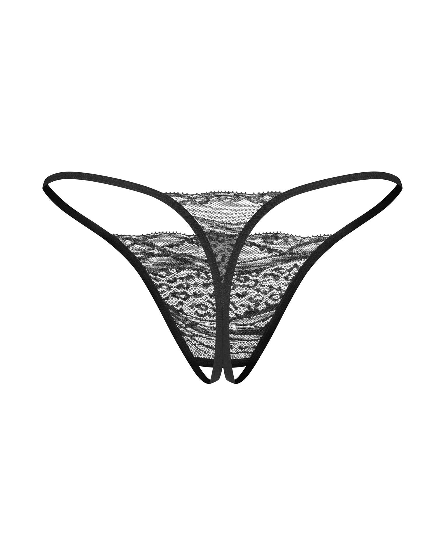 Bianca Obsessive S/M Open Thong Set de două