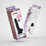 Dildo realist din silicon Crushious Inviktus negru 19 cm