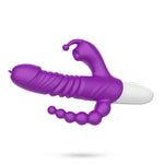 Vibrator Crushious Wrangler pentru punct G cu glisare și aspirație USB 23 cm