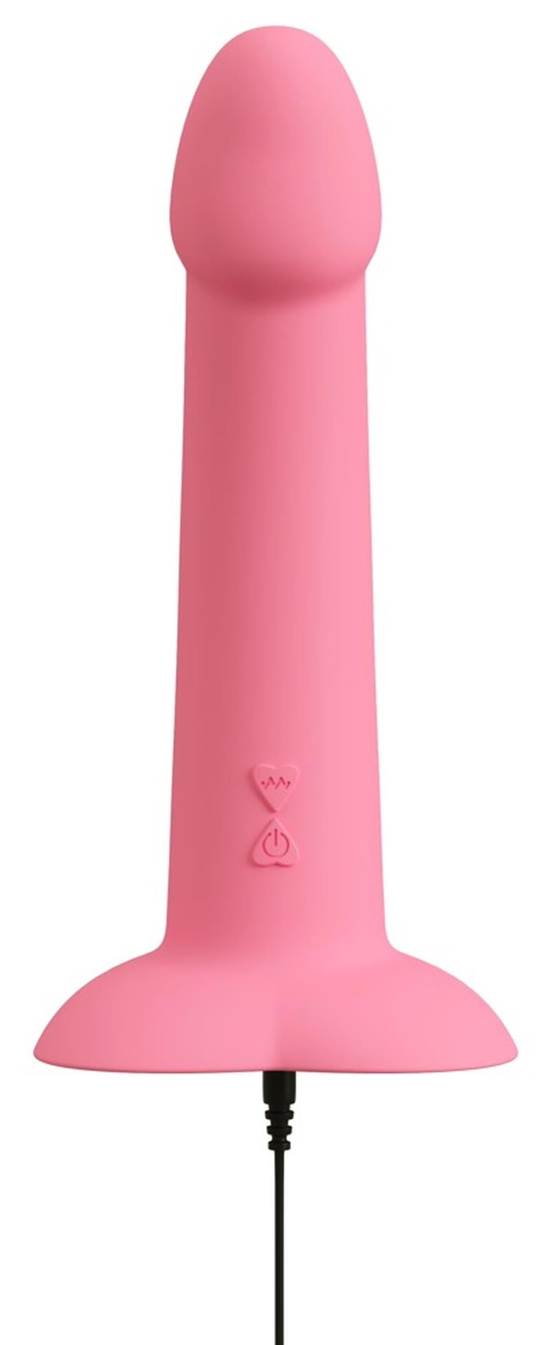 Vibrator You2Toys Heart Guy pentru punctul G, silicon roz, USB