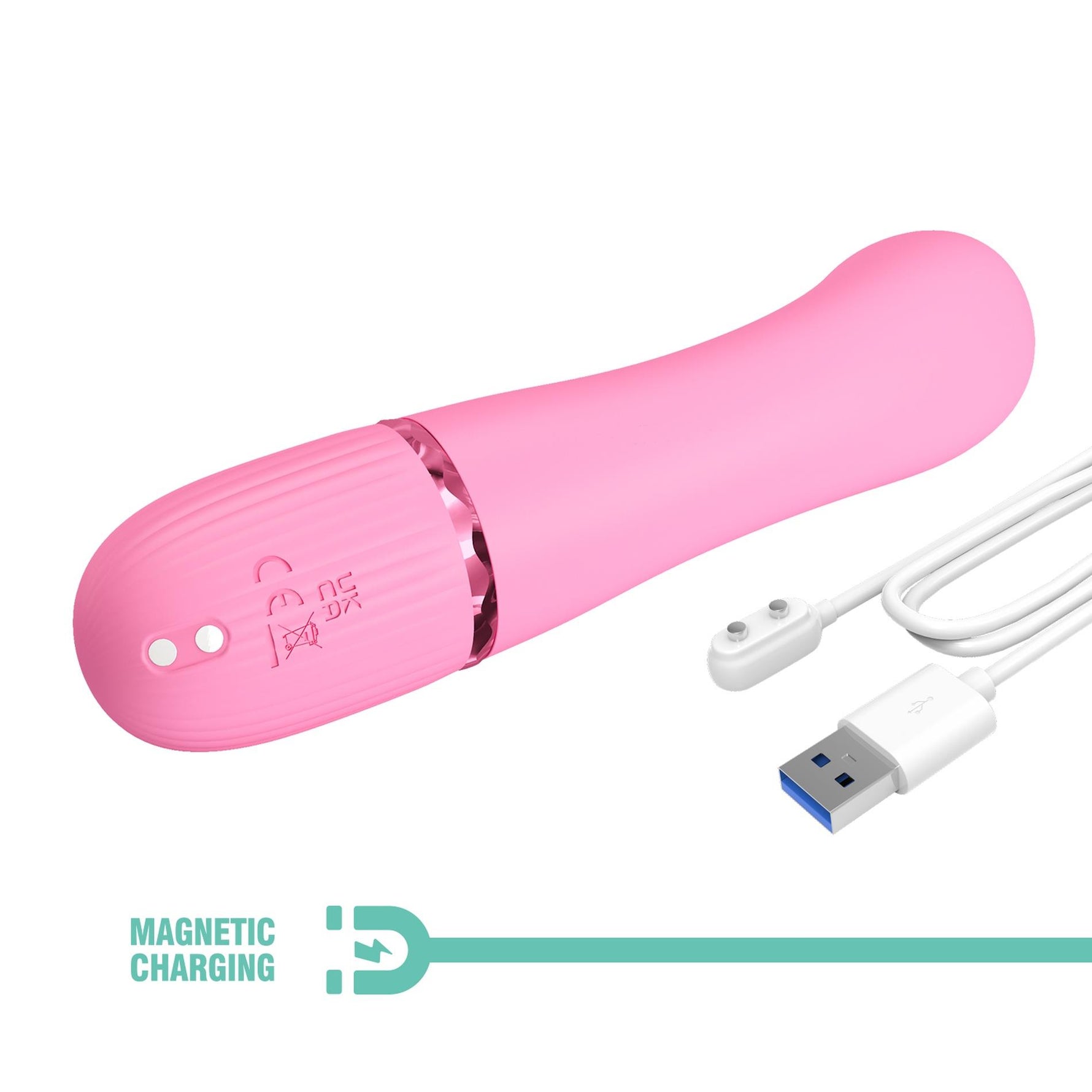 Vibrator Pretty Love Marski din silicon, model iepure, cu 10 funcții