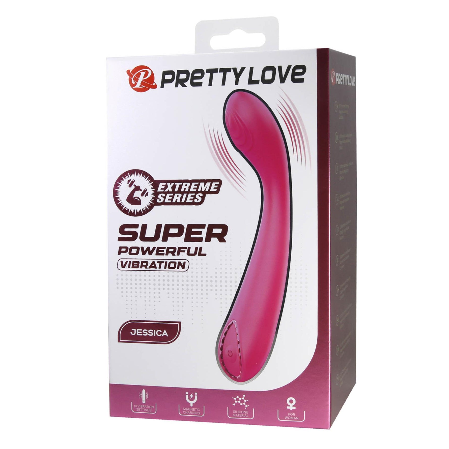 Vibrator puternic pentru punctul G din silicon Pretty Love Jessica