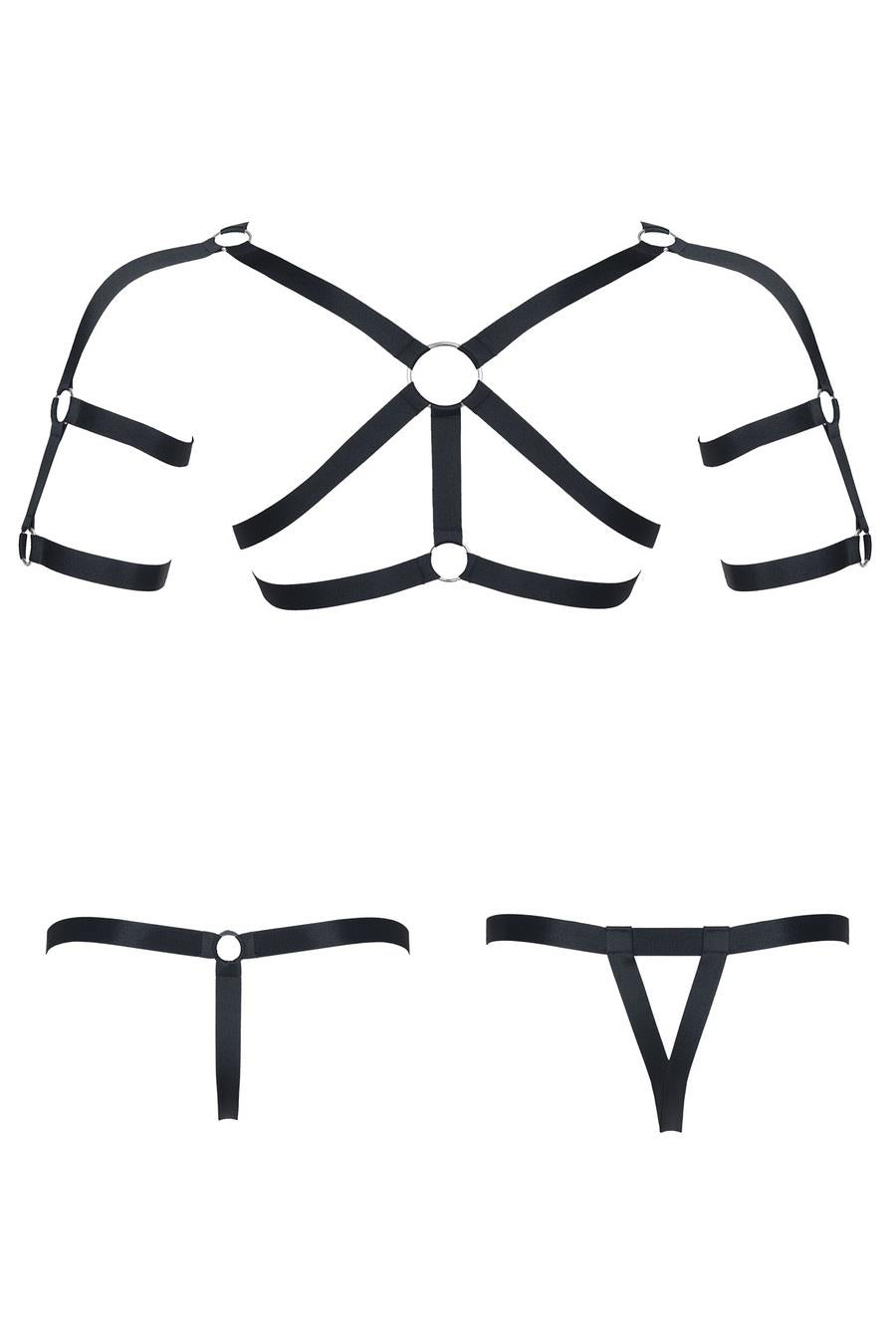 Set de cauciuc pentru bărbați Regnes Fetish Planet negru XXL XXXL