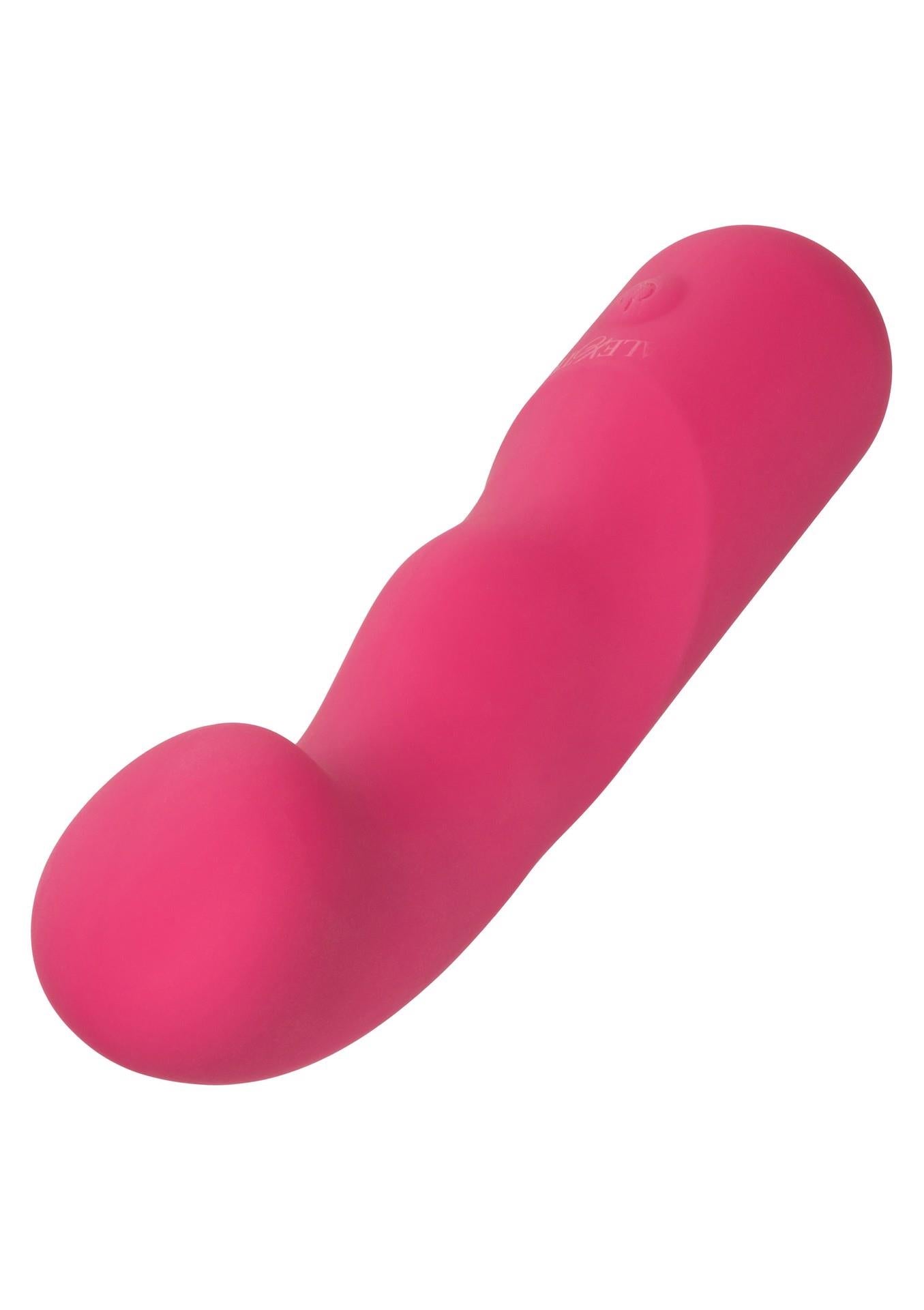 Vibrator Pixies Curvy din silicon, roz, USB, 10,75 cm