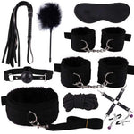 Set BDSM Fetish Seria B cu 10 piese, negru