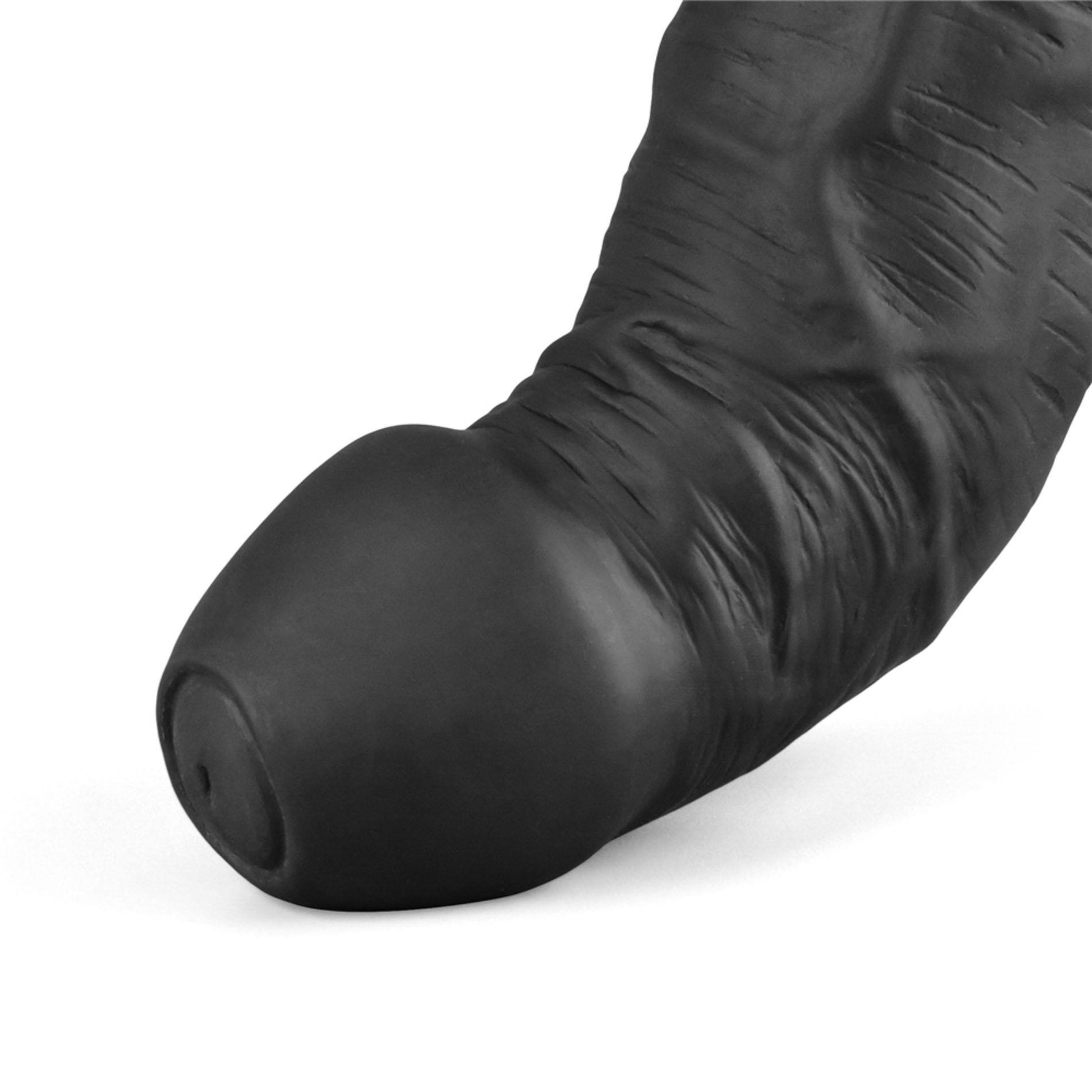 Dildo vibrant realist Lovetoy Real Softee, negru, USB, 23 cm