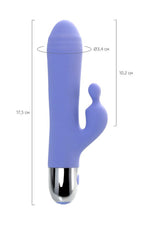 Vibrator Flovetta Crocus iepure din silicon violet 17,5 cm USB