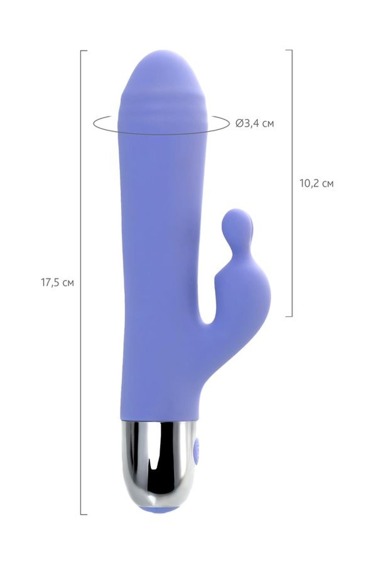Vibrator Flovetta Crocus iepure din silicon violet 17,5 cm USB