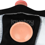 Pantaloni scurți Chic Strap-On (talie 71-79 cm) Negri