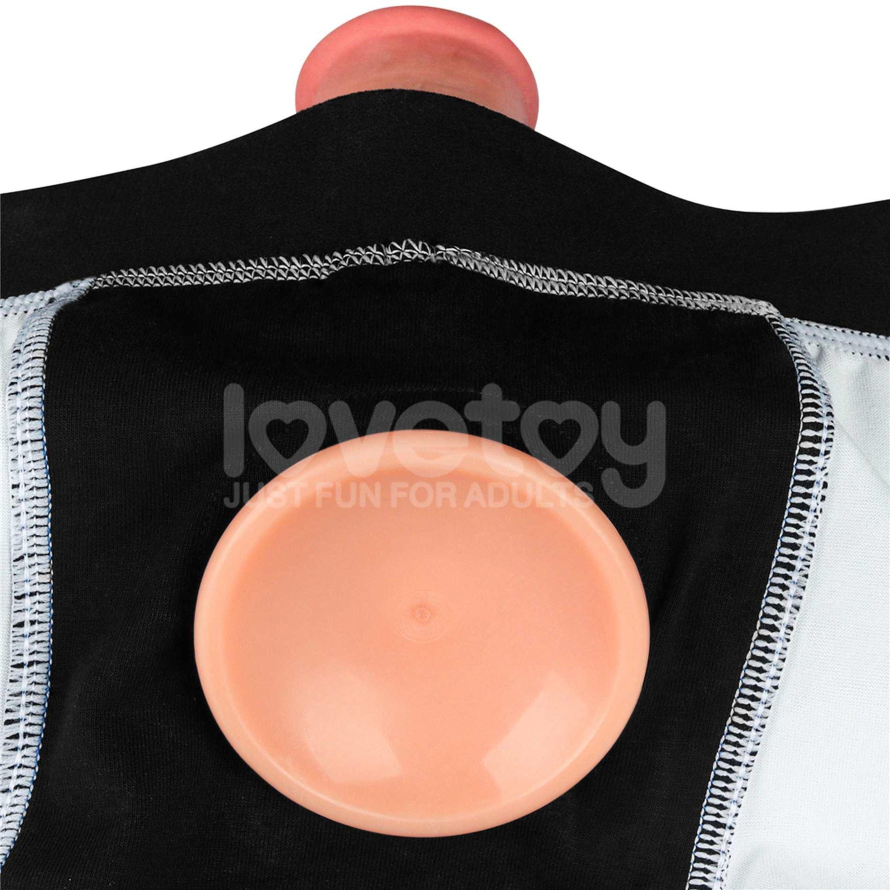 Pantaloni scurți Chic Strap-On (talie 71-79 cm) Negri