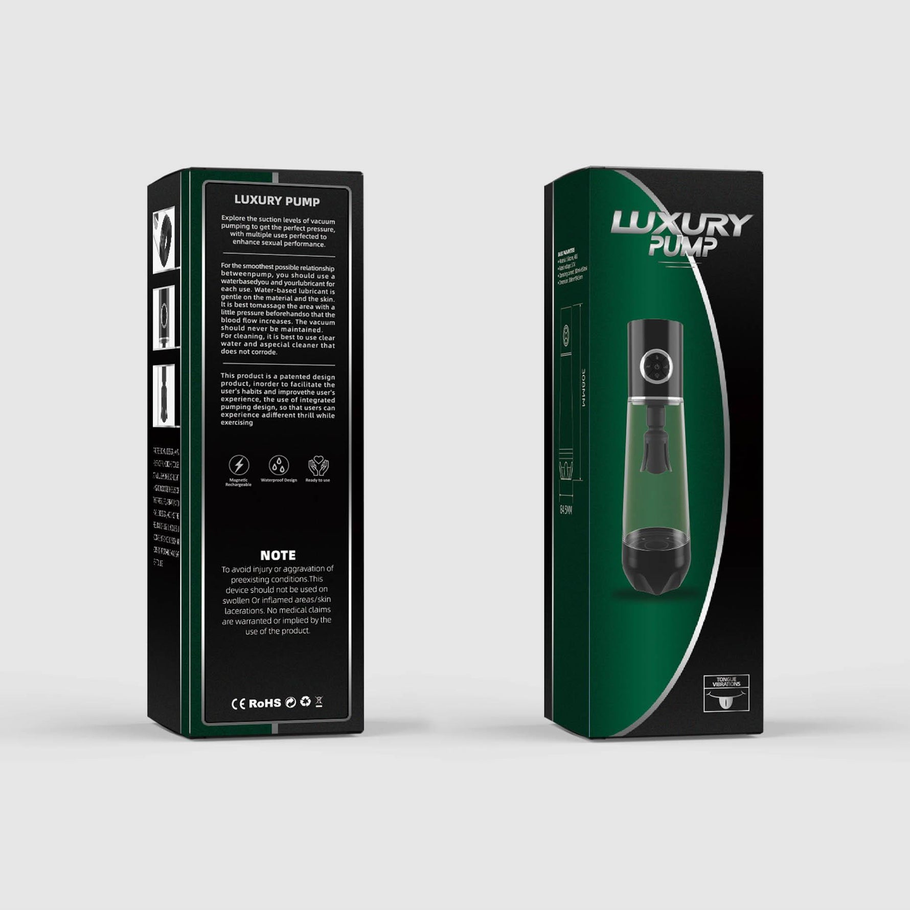 Pompă automată impermeabilă LUXURY PUMP cu vibrații, seria B Power