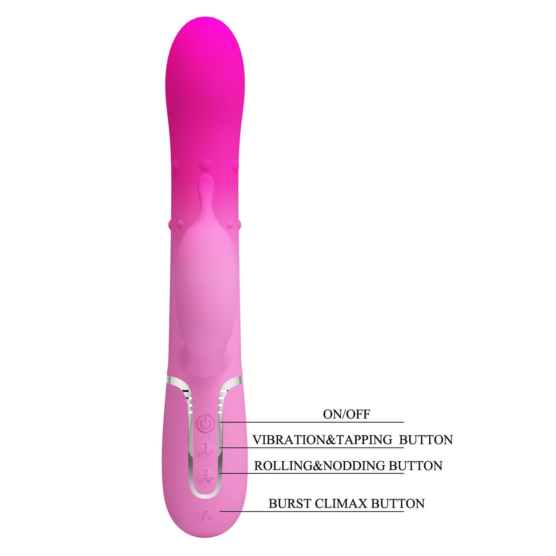 Vibrator Pretty Love Shima Bunny cu 7 vibrații și 4 rotații