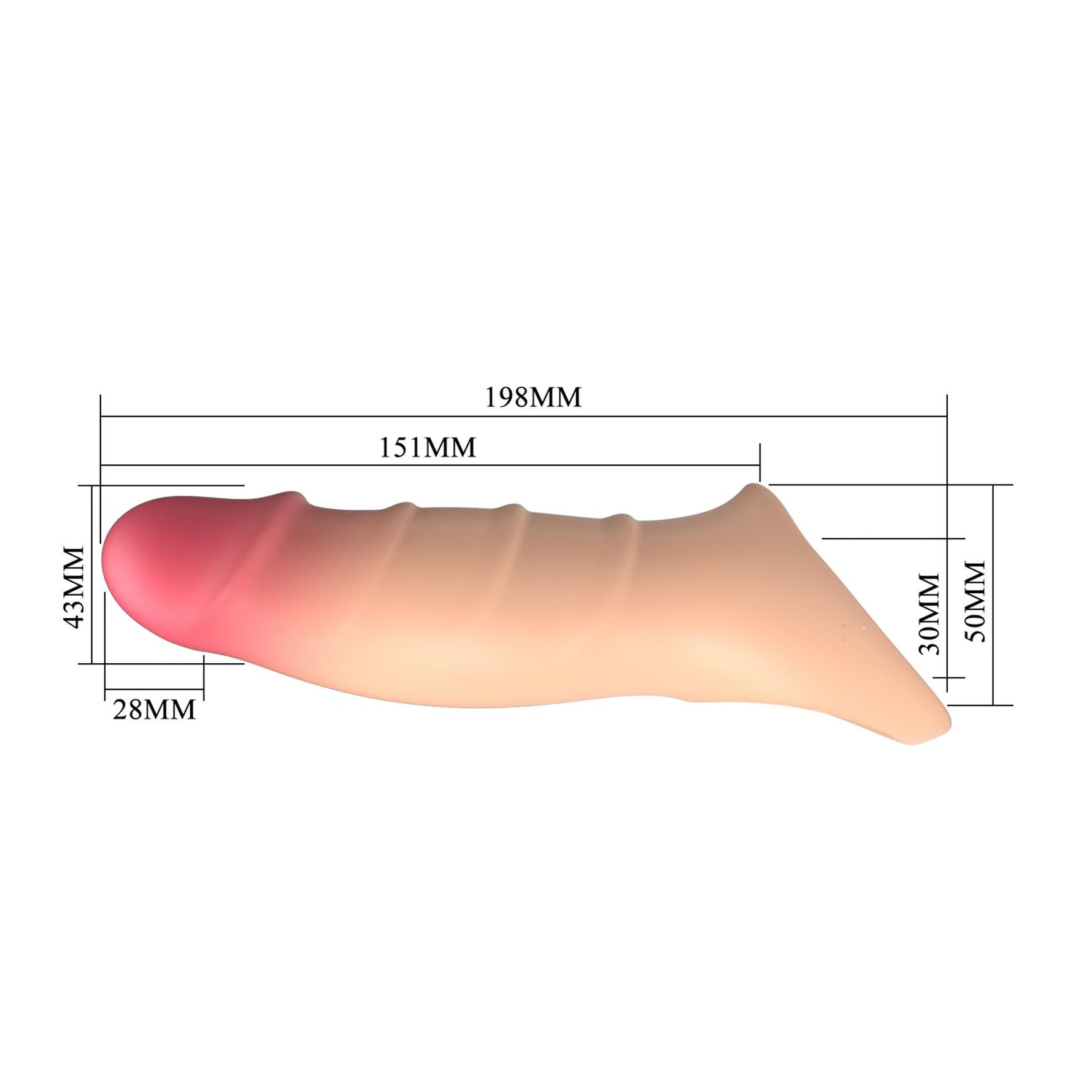 Pretty Love Damell Extensor de penis ultra-realist