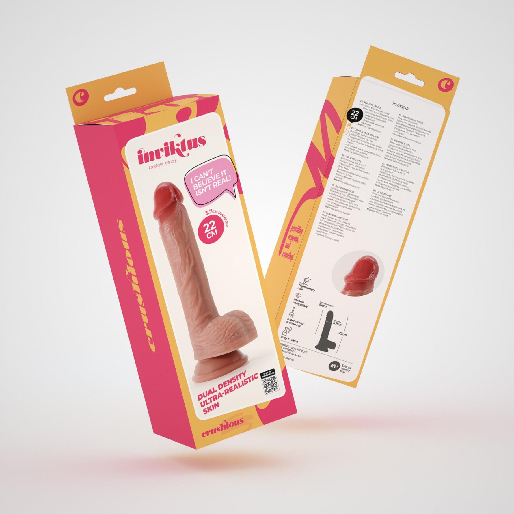 Dildo realist din silicon Crushious Inviktus 22 cm