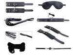 Set BDSM Secret Desires Alive, Negru, 8 Piese