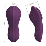 Vibrator din silicon Pretty Love Mane cu aplicație cu 10 funcții