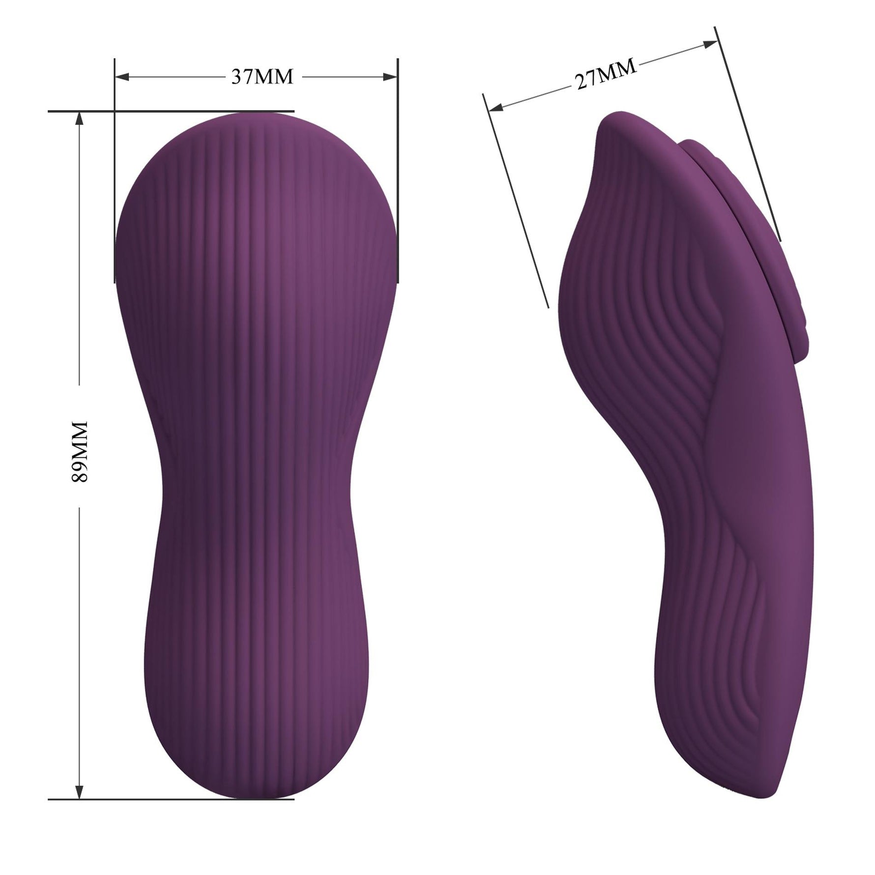Vibrator din silicon Pretty Love Mane cu aplicație cu 10 funcții