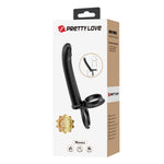 Dildo cu strap-on din silicon Pretty Love Moses 19 cm impermeabil