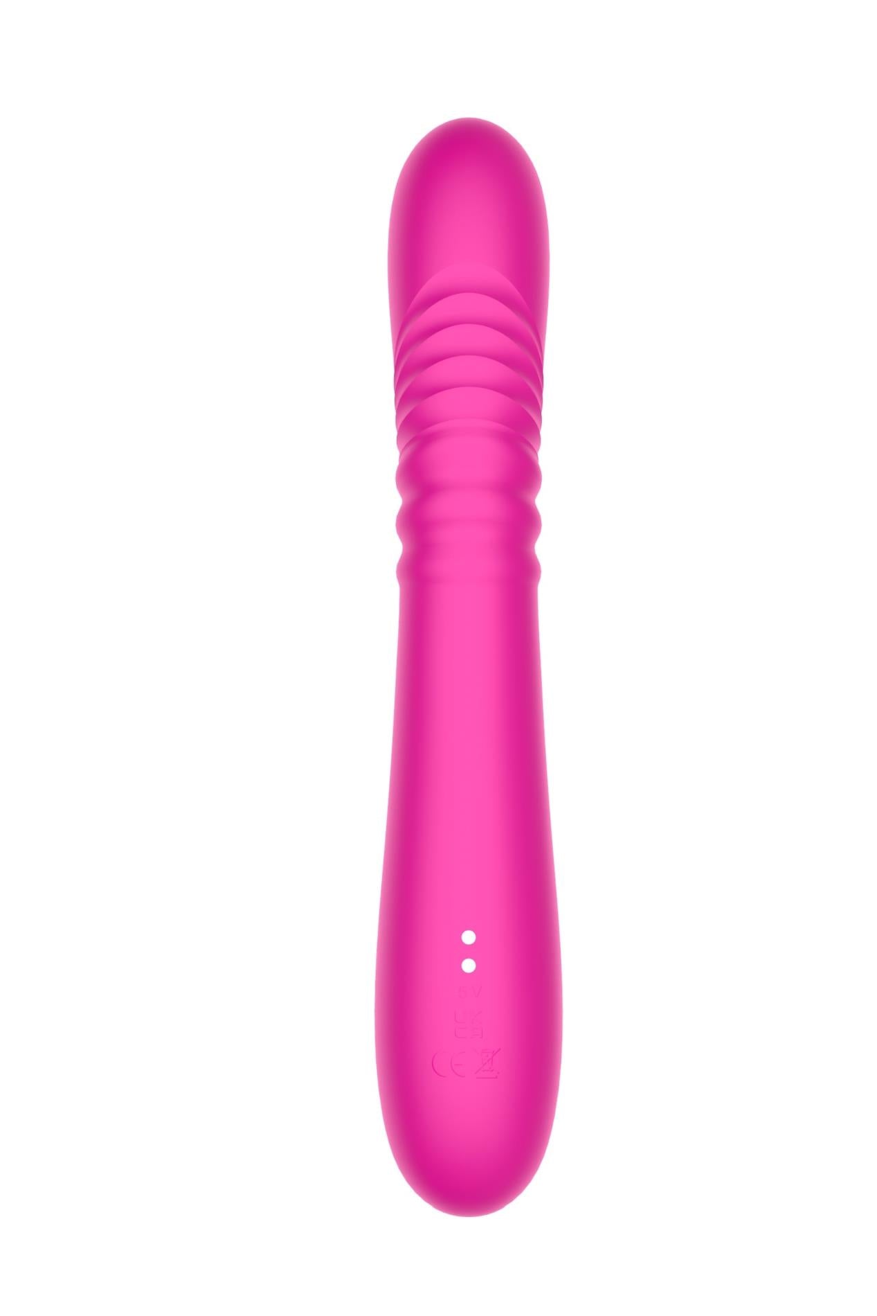 Vibrator USB roz, drăguț, rezistent la apă, din silicon, seria B, cu model iepuraș