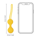 Set de bile Kegel Loveline Galbene