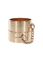 Manșete Taboom Dona din metal, auriu-roz, 6,2 cm