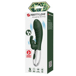 Vibrator Pretty Love Bunny cu motor dublu, silicon, USB