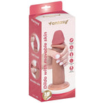 Dildo realist din silicon cu husă mobilă Fantasy 18 cm