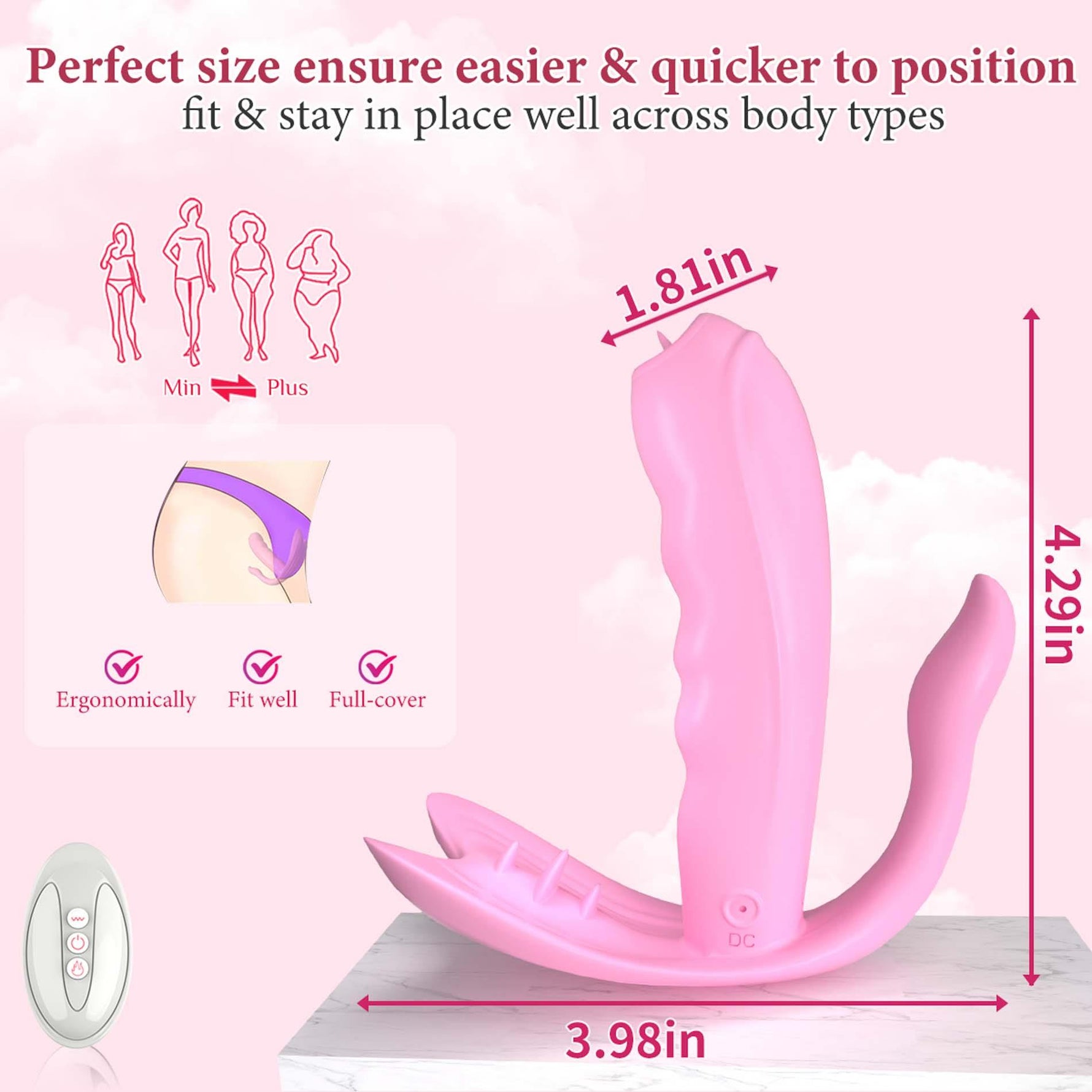 Vibrator încălzit din silicon cu 7 moduri, seria B, aplicație Fox